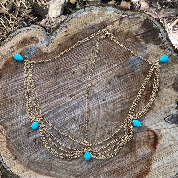 FREE when bundled! Turquoise Festival Headchain! - Picture 4 of 8